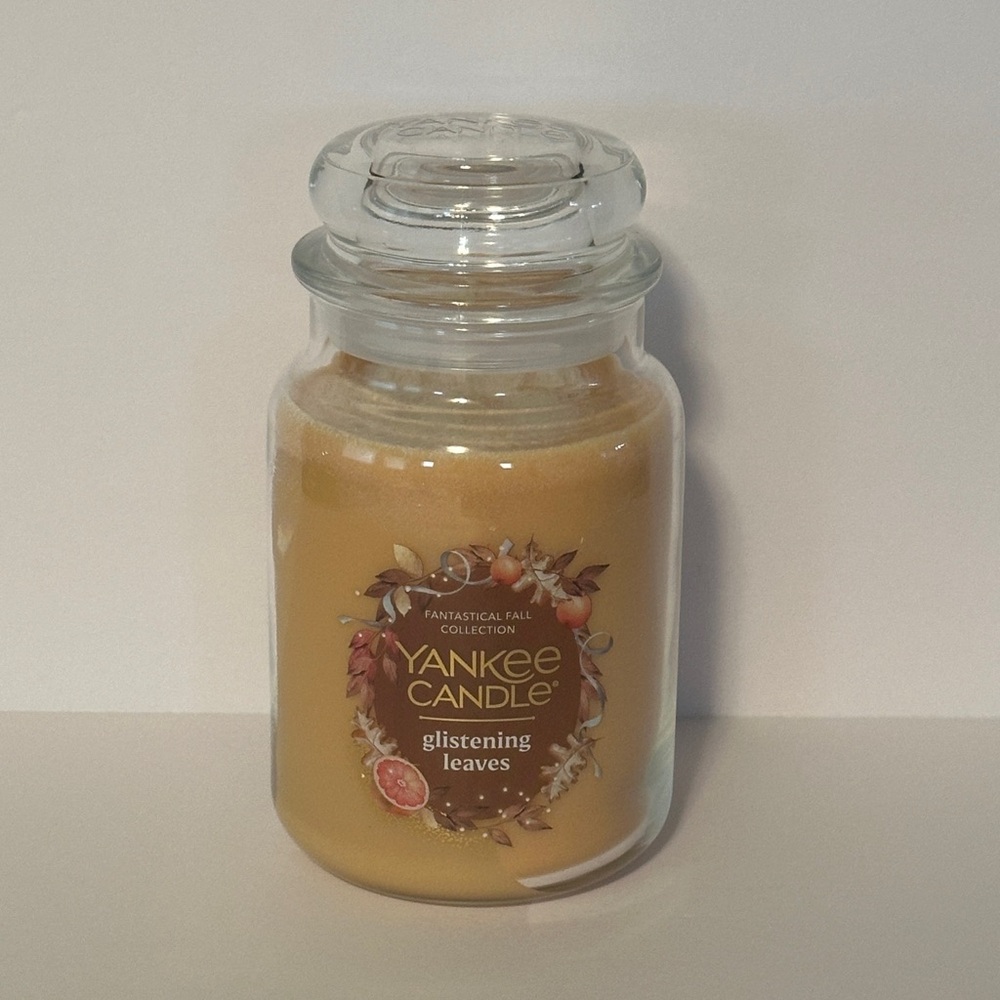 Yankee Candle Glistening Leaves Jar Candle - Fantastical Fall Collection